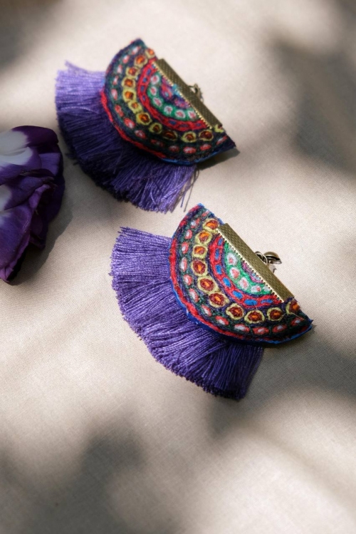 گوشواره پته‌دوزی طرح ۲۸