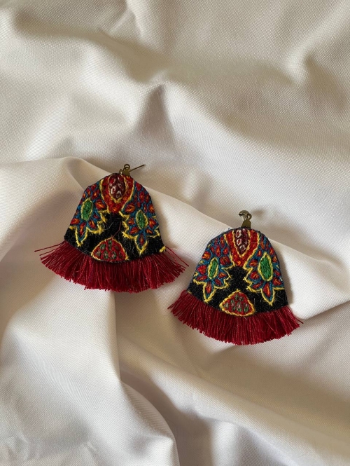 گوشواره پته‌دوزی طرح ۳۰
