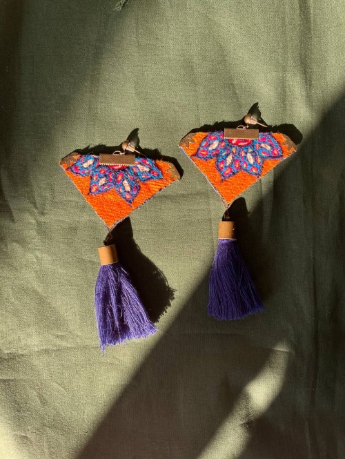 گوشواره پته‌دوزی طرح ۳۵