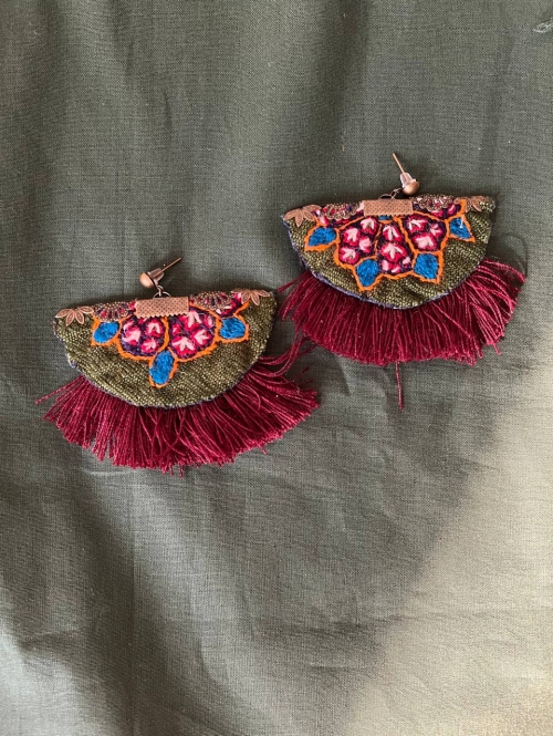 گوشواره پته‌دوزی طرح ۳۸
