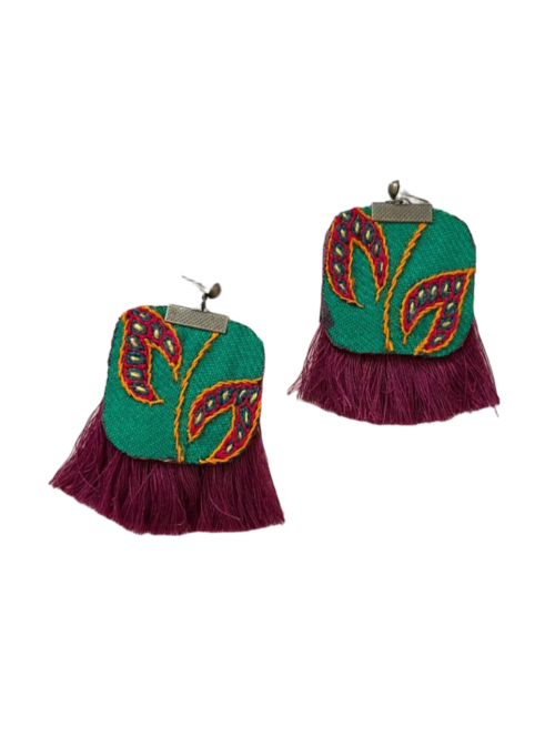 گوشواره پته‌دوزی طرح ۴۶