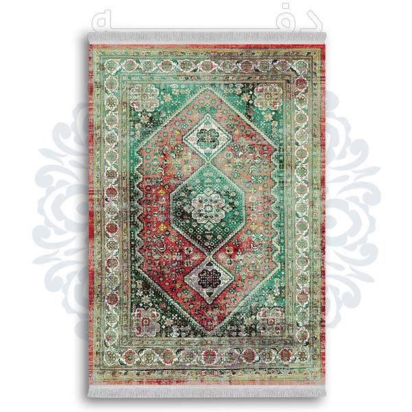 فرشینه از جنس پارچه هازان مخمل ترک طرح گلیم برند دفه کد DDGG 171