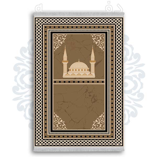 فرشینه از جنس پارچه هازان مخمل ترک طرح سجاده برند دفه کد DSJ 5