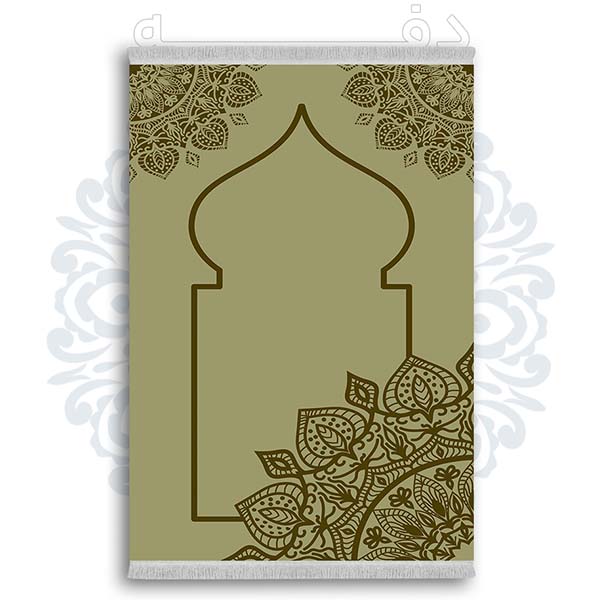 فرشینه از جنس پارچه هازان مخمل ترک طرح سجاده برند دفه کد DSJ 49