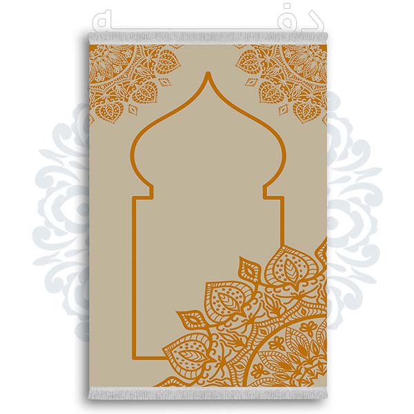 فرشینه از جنس پارچه هازان مخمل ترک طرح سجاده برند دفه کد DSJ 54