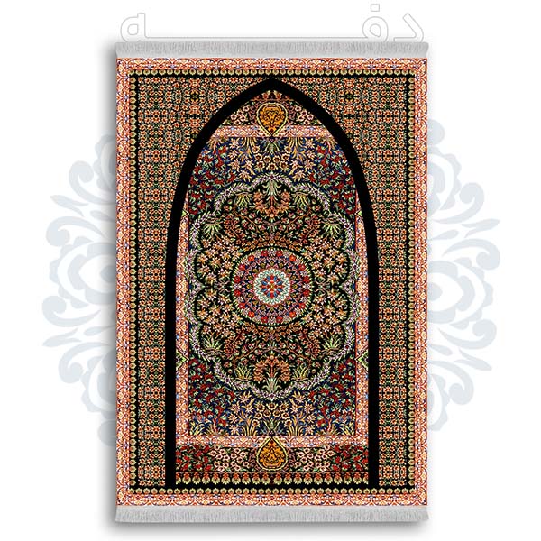 فرشینه از جنس پارچه هازان مخمل ترک طرح سجاده برند دفه کد DSJ 97