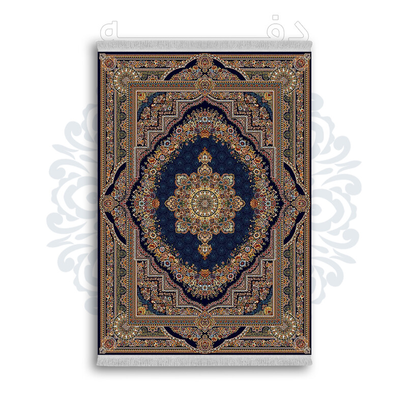 فرشینه از جنس پارچه هازان مخمل ترک طرح سنتی و مدرن برند دفه کد DAMG116