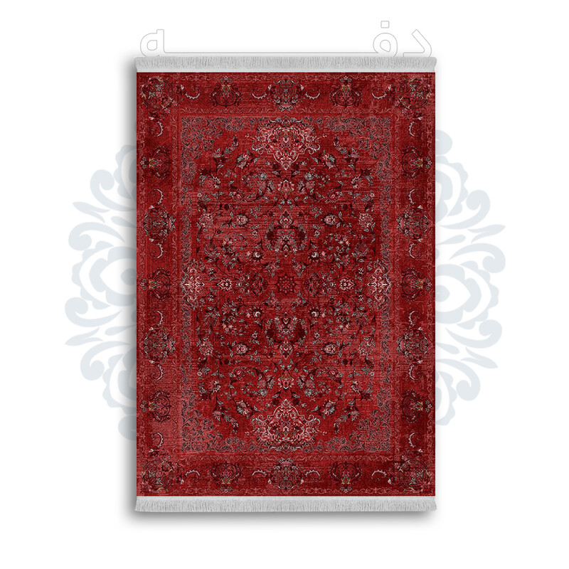 فرشینه از جنس پارچه هازان مخمل ترک طرح سنتی و مدرن برند دفه کد DAMG359