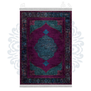 فرشینه از جنس پارچه هازان مخمل ترک طرح سنتی و مدرن برند دفه کد DHU94