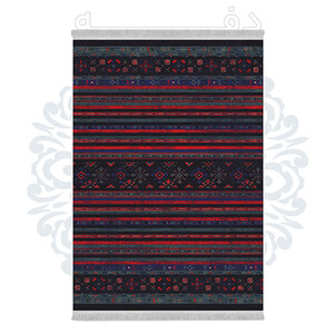 فرشینه از جنس پارچه هازان مخمل ترک طرح سنتی و مدرن برند دفه کد DHU129
