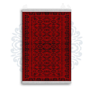 فرشینه از جنس پارچه هازان مخمل ترک طرح سنتی و مدرن برند دفه کد DAMG93