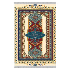 فرشینه از جنس پارچه هازان مخمل ترک طرح سنتی و مدرن برند دفه کد DAMG856
