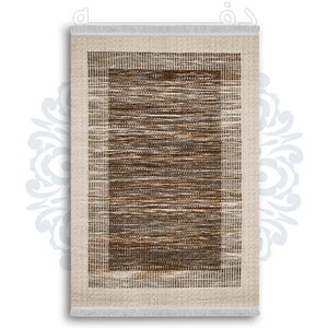 فرشینه از جنس پارچه هازان مخمل ترک طرح گلیم برند دفه کد DDGG 95