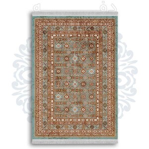 فرشینه از جنس پارچه هازان مخمل ترک طرح گلیم برند دفه کد DDGG 124