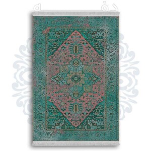 فرشینه از جنس پارچه هازان مخمل ترک طرح گلیم برند دفه کد DDGG 130