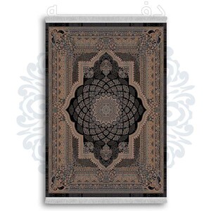 فرشینه از جنس پارچه هازان مخمل ترک طرح سنتی و مدرن برند دفه کد DDSS4
