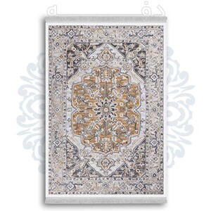 فرشینه از جنس پارچه هازان مخمل ترک طرح سنتی و مدرن برند دفه کد DDSS27