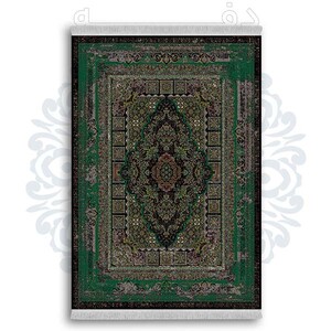 فرشینه از جنس پارچه هازان مخمل ترک طرح سنتی و مدرن برند دفه کد DDSS50