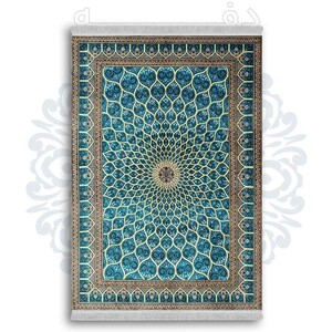 فرشینه از جنس پارچه هازان مخمل ترک طرح سنتی و مدرن برند دفه کد DDSS63