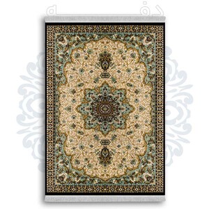 فرشینه از جنس پارچه هازان مخمل ترک طرح سنتی و مدرن برند دفه کد DDSS66