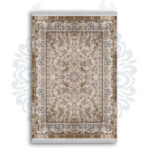 فرشینه از جنس پارچه هازان مخمل ترک طرح سنتی و مدرن برند دفه کد DDSS82