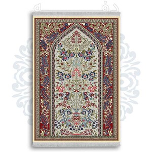 فرشینه از جنس پارچه هازان مخمل ترک طرح سنتی و مدرن برند دفه کد DDSS92
