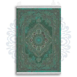 فرشینه از جنس پارچه هازان مخمل ترک طرح سنتی و مدرن برند دفه کد DDSS130
