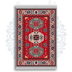 فرشینه از جنس پارچه هازان مخمل ترک طرح سنتی و مدرن برند دفه کد DDSS154
