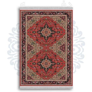 فرشینه از جنس پارچه هازان مخمل ترک طرح سنتی و مدرن برند دفه کد DDSS164