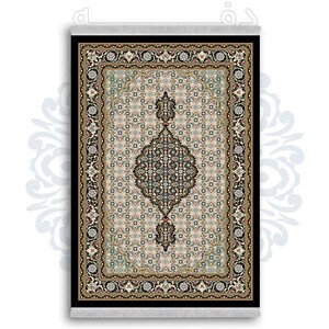 فرشینه از جنس پارچه هازان مخمل ترک طرح سنتی و مدرن برند دفه کد DDSS175