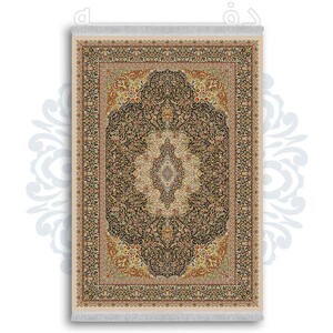 فرشینه از جنس پارچه هازان مخمل ترک طرح سنتی و مدرن برند دفه کد DDSS178