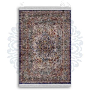 فرشینه از جنس پارچه هازان مخمل ترک طرح سنتی و مدرن برند دفه کد DDSMM6