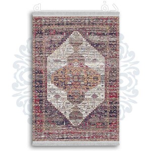فرشینه از جنس پارچه هازان مخمل ترک طرح سنتی و مدرن برند دفه کد DDSMM9