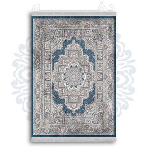 فرشینه از جنس پارچه هازان مخمل ترک طرح سنتی و مدرن برند دفه کد DDSMM85