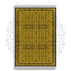 فرشینه از جنس پارچه هازان مخمل ترک طرح سنتی و مدرن برند دفه کد DDSMM194