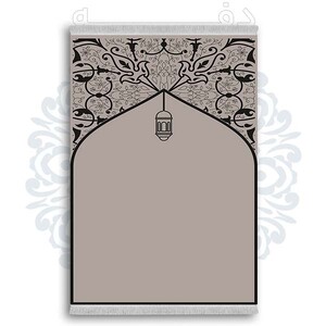 فرشینه از جنس پارچه هازان مخمل ترک طرح سجاده برند دفه کد DSJ 12