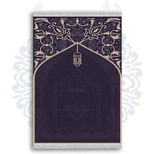 فرشینه از جنس پارچه هازان مخمل ترک طرح سجاده برند دفه کد DSJ 16