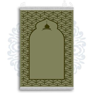 فرشینه از جنس پارچه هازان مخمل ترک طرح سجاده برند دفه کد DSJ 38