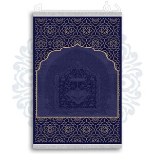 فرشینه از جنس پارچه هازان مخمل ترک طرح سجاده برند دفه کد DSJ 47