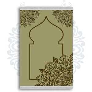 فرشینه از جنس پارچه هازان مخمل ترک طرح سجاده برند دفه کد DSJ 49