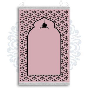 فرشینه از جنس پارچه هازان مخمل ترک طرح سجاده برند دفه کد DSJ 52