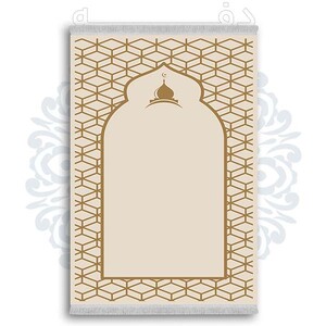 فرشینه از جنس پارچه هازان مخمل ترک طرح سجاده برند دفه کد DSJ 59