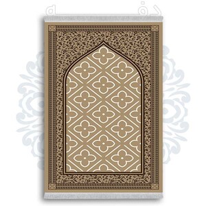 فرشینه از جنس پارچه هازان مخمل ترک طرح سجاده برند دفه کد DSJ 73