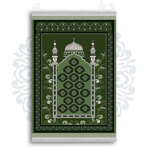 فرشینه از جنس پارچه هازان مخمل ترک طرح سجاده برند دفه کد DSJ 77