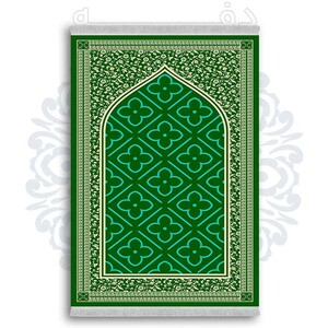 فرشینه از جنس پارچه هازان مخمل ترک طرح سجاده برند دفه کد DSJ 93