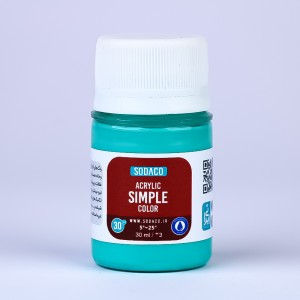 رنگ ویریدین اکریلیک ساده  هنری 30 میل  سوداکو 360
