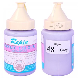 اکریلیک ساده طوسی کد 48  رپین 280 میل