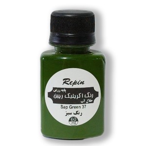 اکریلیک ساده سبز کد 37  رپین 60 میل