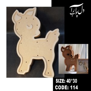 شب خواب طرح آهو کد 114 (خام)