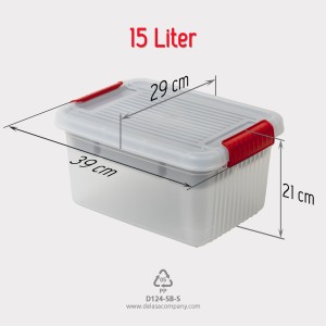 ابعاد جعبه سامان کوچک 15 لیتری دل آسا